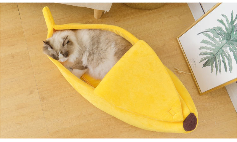 Cute Banana Cat Bed