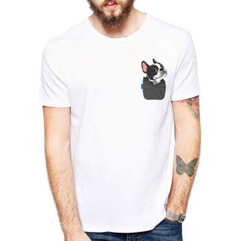 Dog in a Pocket Print T-Shirt