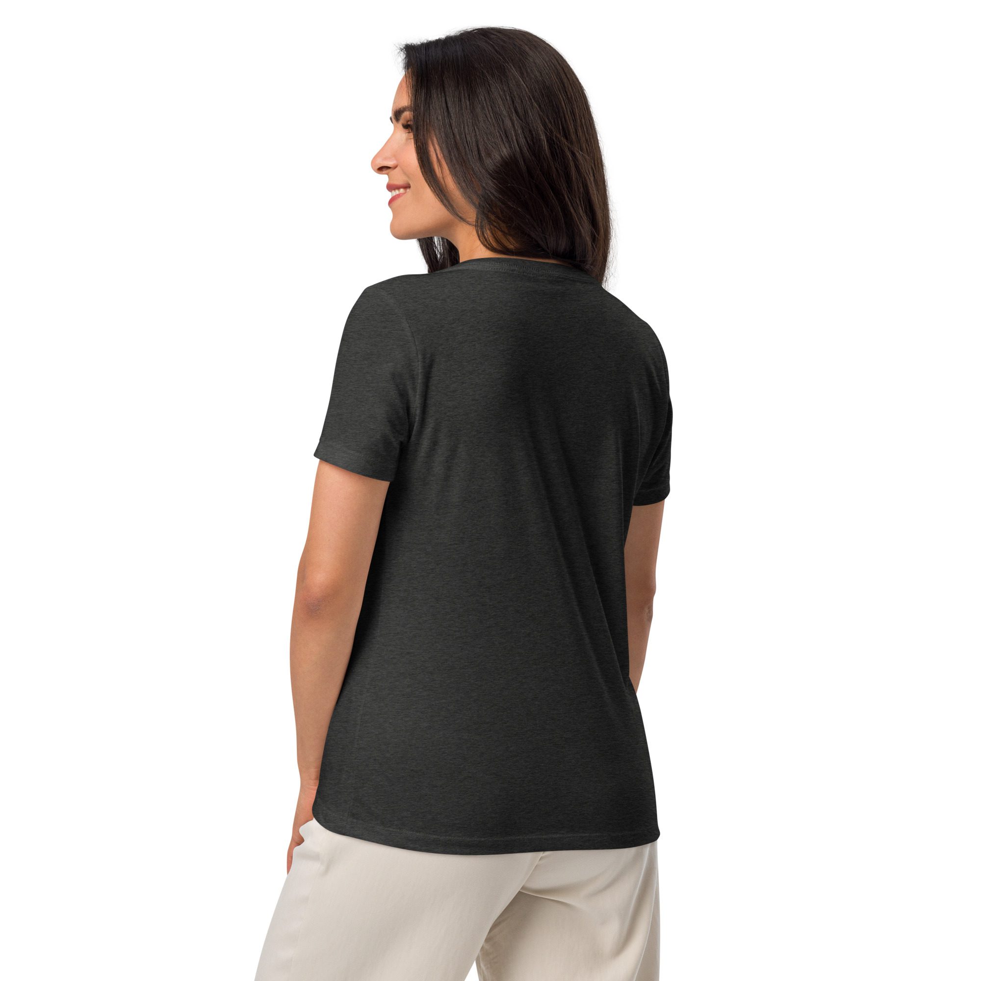 womens relaxed v neck t shirt dark grey heather back 66a7ec38d287a